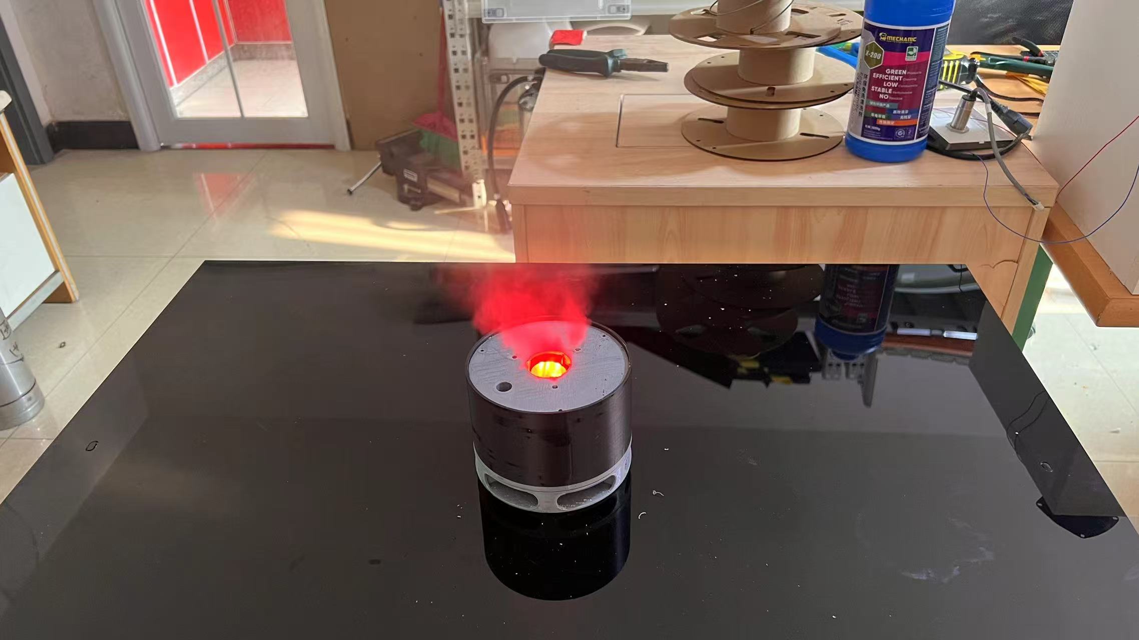灭火毯模拟桌