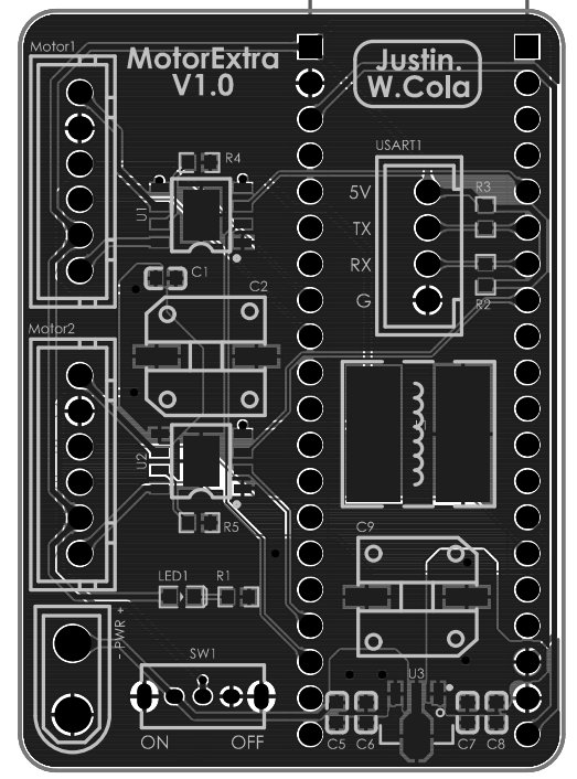 自制扩展板 PCB